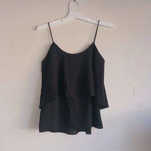 Paper Crane black camisole, two layers